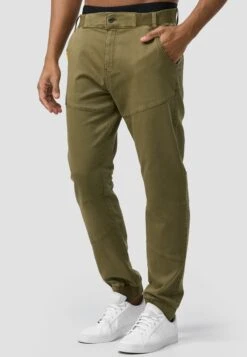 Indicode Jeans Pantalons Tapered Broek Zannes Heren Groen -Indicode Jeans Verkoop 722ee8bf5cd97a17f87b49dbb08673d1