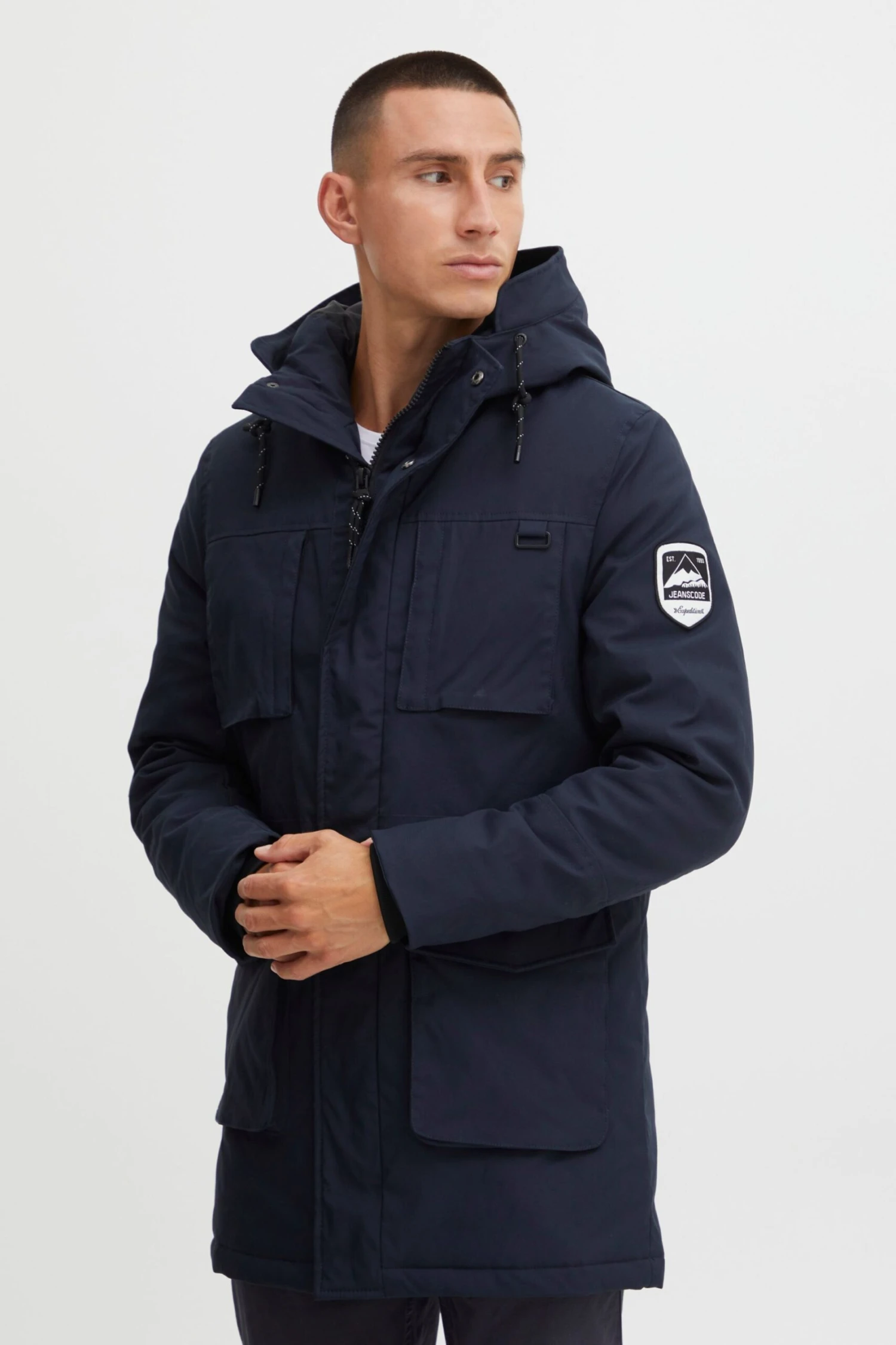 Indicode Jeans Parkas Winterparka Idpaul Heren Zwart 2 Indicode Jeans Parkas Winterparka Idpaul Heren Zwart - Image 2