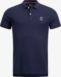 Indicode Jeans Polos Shirt Wadim Heren Donkerblauw