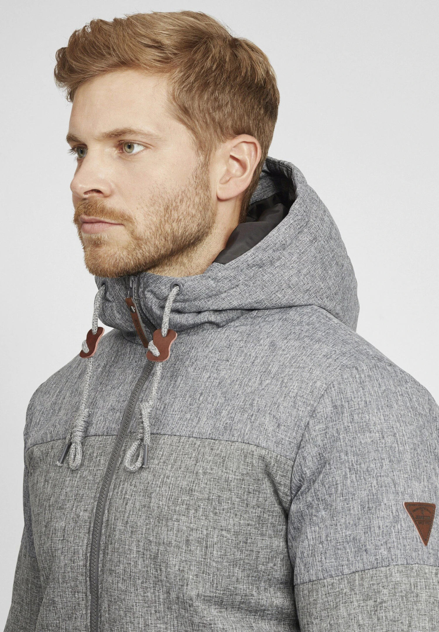 Indicode Jeans Idhannibal - Winterjas - Light Grey Mix 4 Indicode Jeans Idhannibal - Winterjas - Light Grey Mix - Image 4