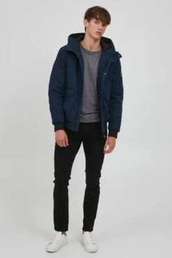 Indicode Jeans Donsjassen Winterjas Heren Navy -Indicode Jeans Verkoop 740c061d9d93fc858b179643c1a48ecd