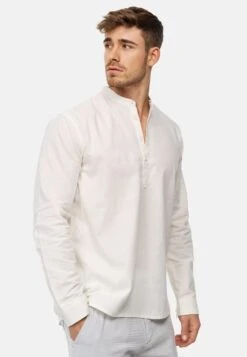 Indicode Jeans Langarm Waylon - Overhemd - Vanilla Ice -Indicode Jeans Verkoop 740e1528119d450aa912c77b3e12a456