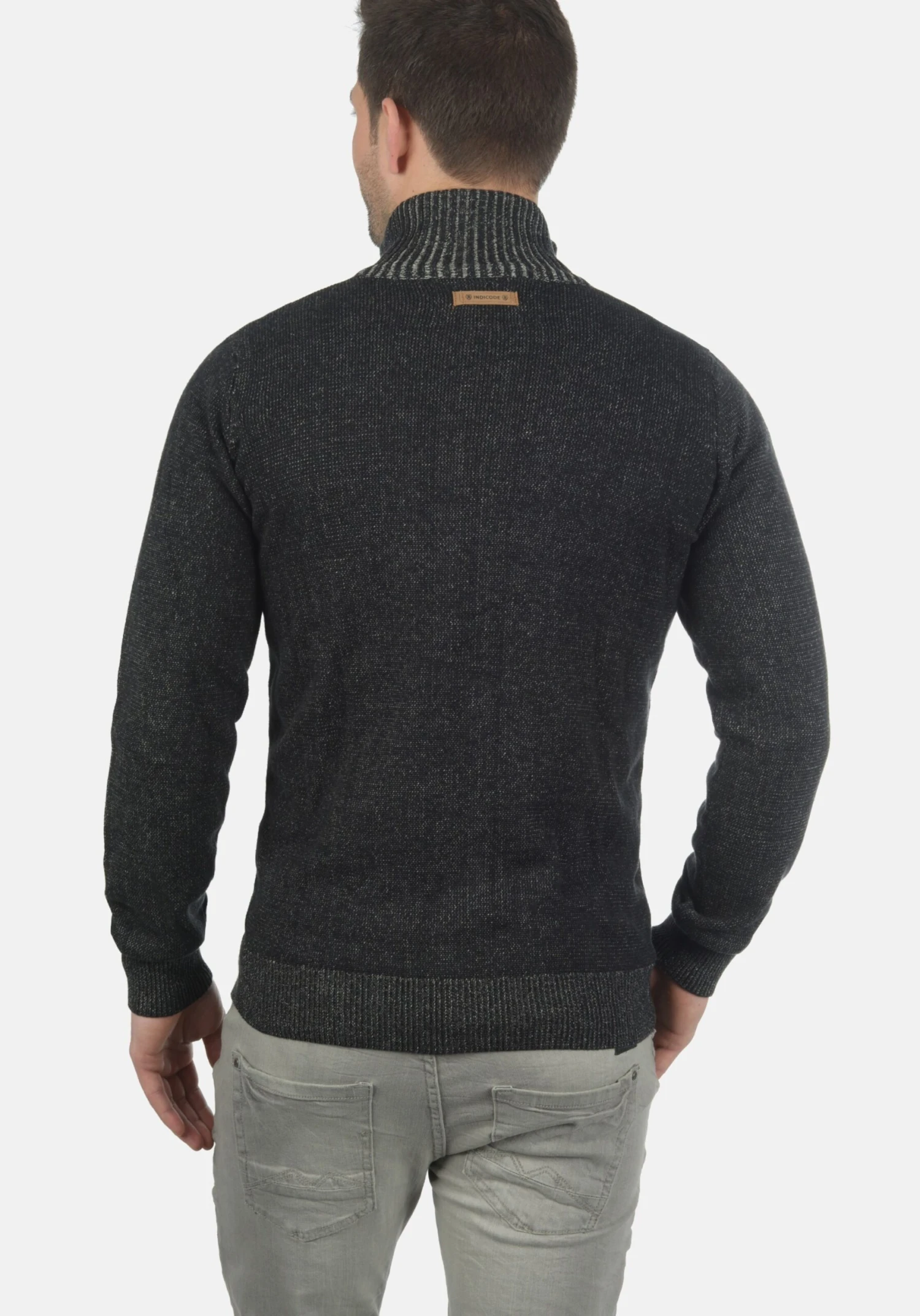 Indicode Jeans Vesten Gebreid Vest Andy Heren Zwart 3 Indicode Jeans Vesten Gebreid Vest Andy Heren Zwart - Image 3