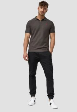 Indicode Jeans Polos Shirt Wadim Heren Donkergrijs -Indicode Jeans Verkoop 7522c1e29fb53bbdc09d54cbe61b9435
