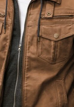 Indicode Jeans Leren Jassen Tussenjas Aaron Heren Bruin -Indicode Jeans Verkoop 76bdac528f9b277997a4777d429ef14c