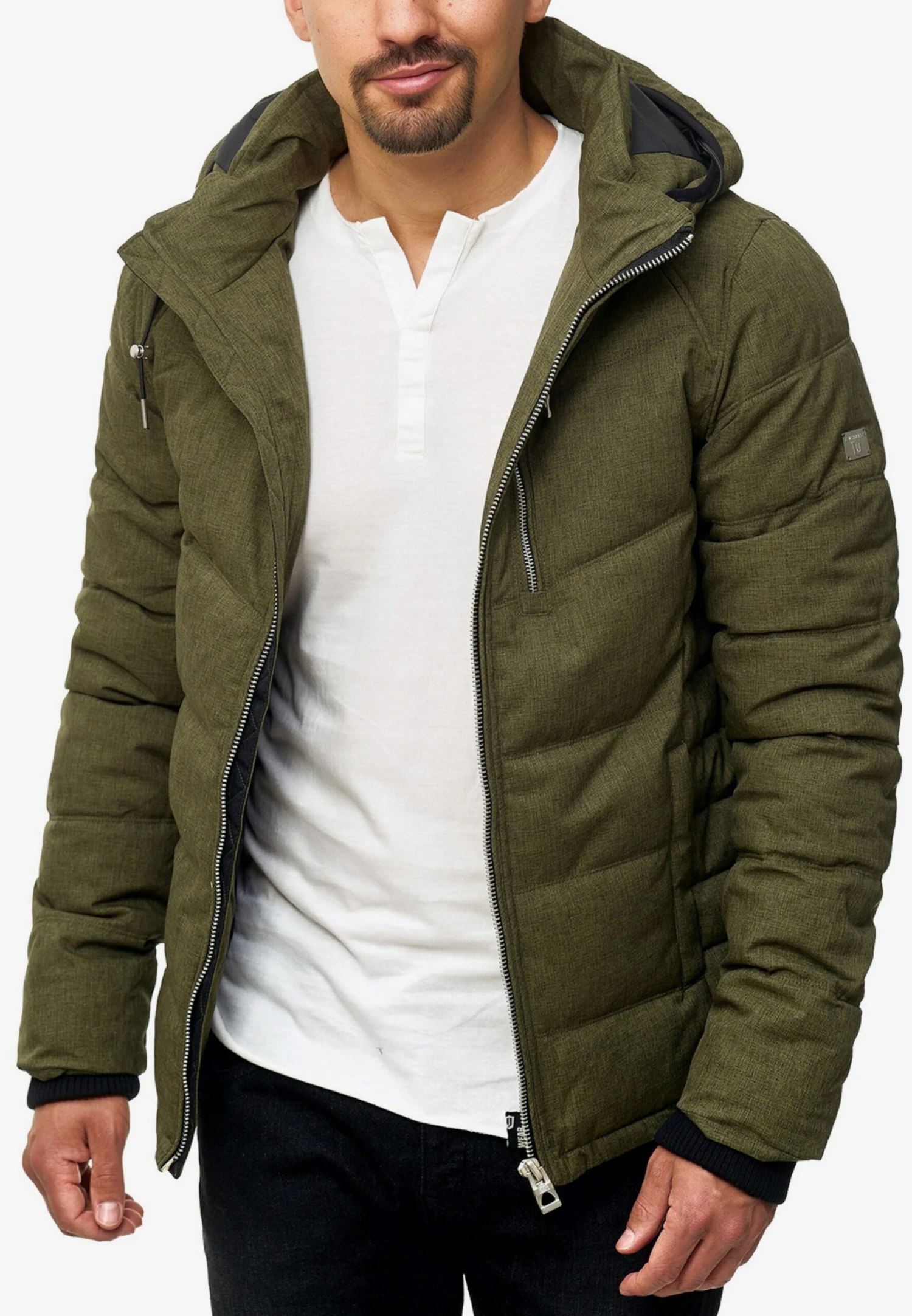 Indicode Jeans Winterjassen Winterjas Circus Heren Olijfgroen 2 Indicode Jeans Winterjassen Winterjas Circus Heren Olijfgroen - Image 2