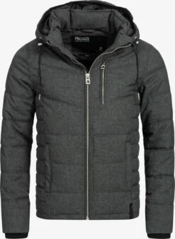 Indicode Jeans Winterjassen Winterjas Circus Heren Donkergrijs