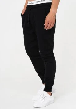 Indicode Jeans Sweatpants Tapered Broek Eberline Heren Zwart -Indicode Jeans Verkoop 781e687814becc36863ca9f63fb233e0
