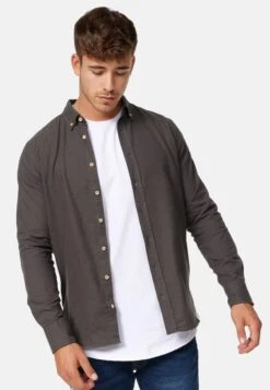 Indicode Jeans Langarm Riverside - Overhemd - Raven -Indicode Jeans Verkoop 793784b619d04952bbc650bf4c3f3f39