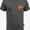 Indicode Jeans T-shirts Shirt Paxton Heren Grijs