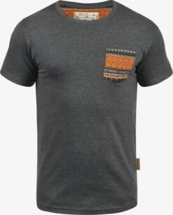 Indicode Jeans T-shirts Shirt Paxton Heren Grijs