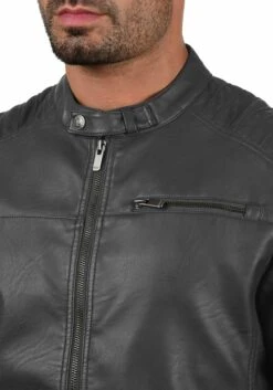 Indicode Jeans Leren Jassen Tussenjas Junction Heren Grijs -Indicode Jeans Verkoop 7bb223a149e6f49c6295a6e188d2ebb4