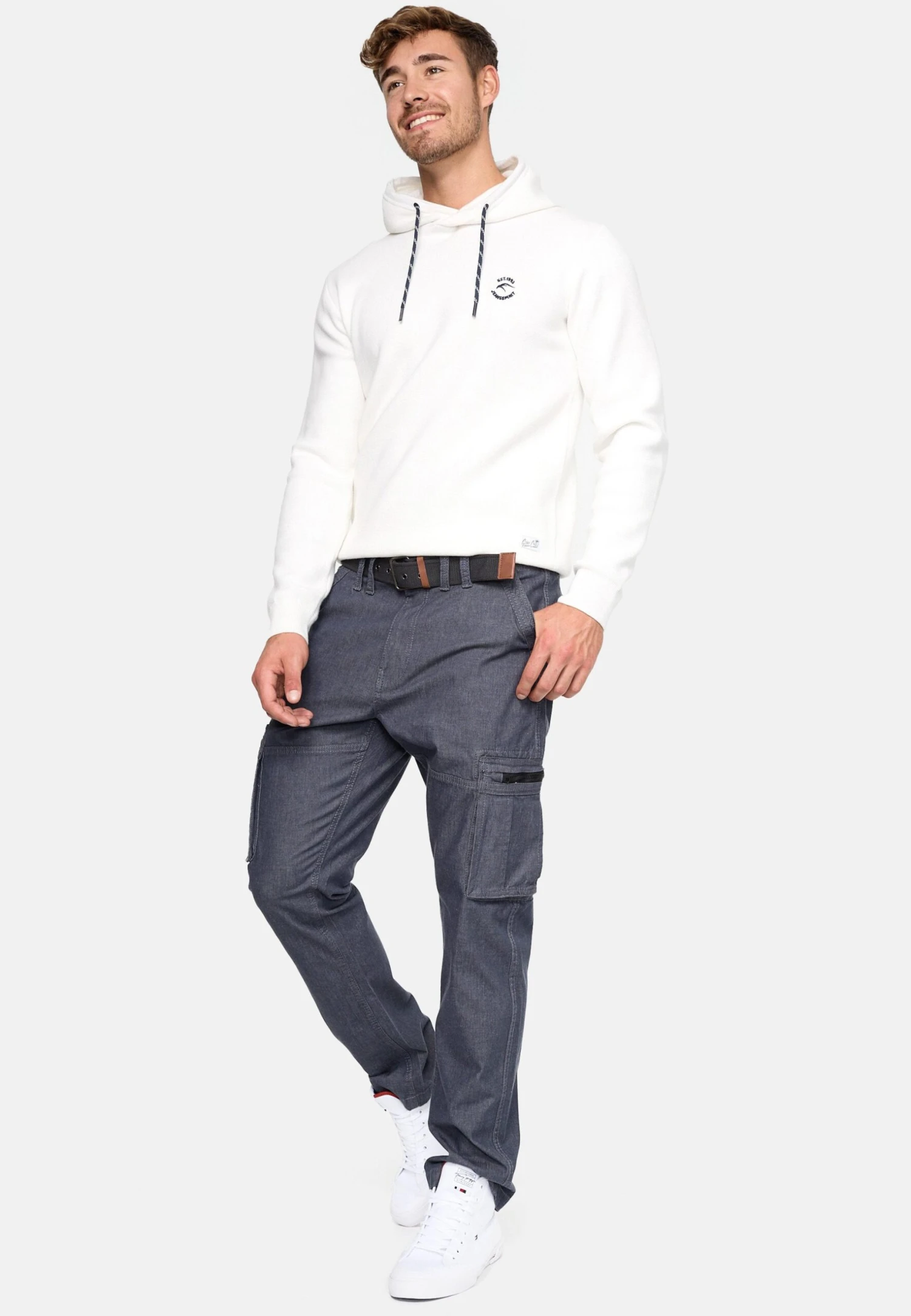 Indicode Jeans Analia - Cargobroek - Navy 2 Indicode Jeans Analia - Cargobroek - Navy - Image 2