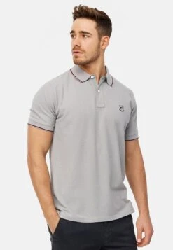 Indicode Jeans Wallo - Poloshirt - Lt Grey