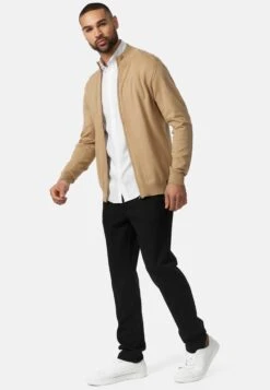 Indicode Jeans Vesten Gebreid Vest Lau Heren Beige -Indicode Jeans Verkoop 808419696c1bda421f226da95965c6af