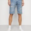 Indicode Jeans Kaden Holes - Jeansshort - Blue Wash