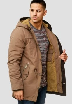 Indicode Jeans Parkas Winterparka Barge Heren Lichtbruin -Indicode Jeans Verkoop 80ff7c6244d5eccda5295de491c878b8