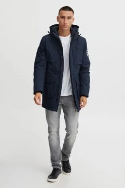 Indicode Jeans Parkas Winterparka Paul Heren Navy -Indicode Jeans Verkoop 812c7aaf2311c8fd00b6951afedc7d91