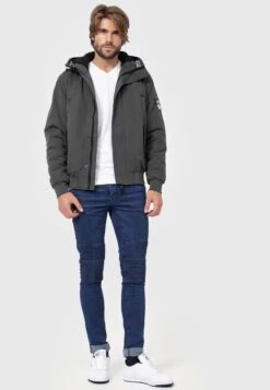 Indicode Jeans Winterjassen Winterjas Albany Heren Grijs -Indicode Jeans Verkoop 823036fbdfdad576816ab4363d1dbb19