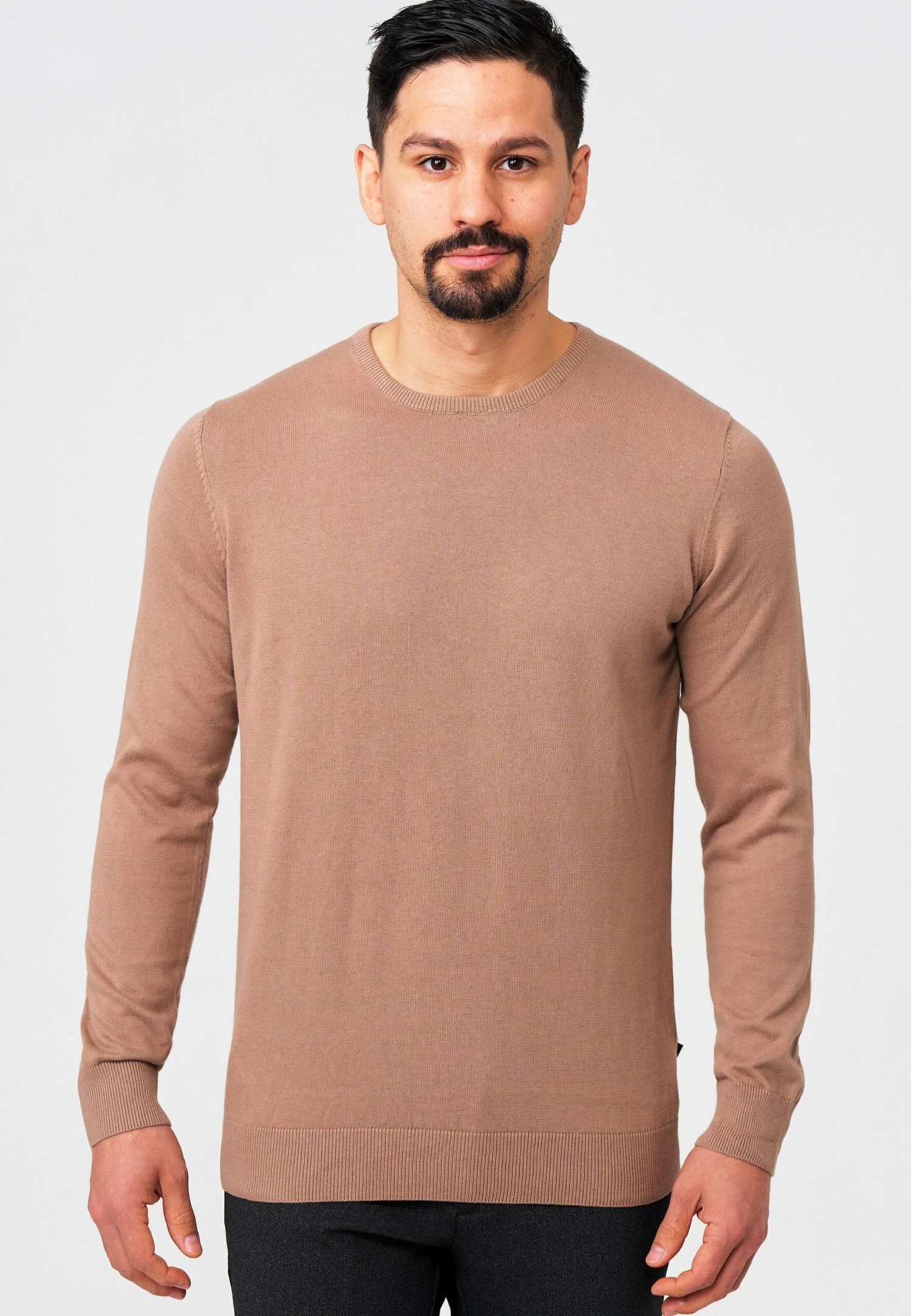 Indicode Jeans Crewneck Truien Trui Benjamin Heren Beige 2 Indicode Jeans Crewneck Truien Trui Benjamin Heren Beige - Image 2