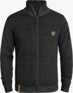 Indicode Jeans Vesten Gebreid Vest Andy Heren Zwart