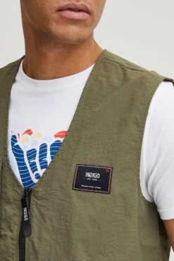 Indicode Jeans Bodywarmers Bodywarmer Idpiet Heren Groen -Indicode Jeans Verkoop 83a1eefa6c67187dc05ca00faaf752fa