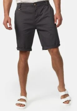 Indicode Jeans Shorts - Anthracite