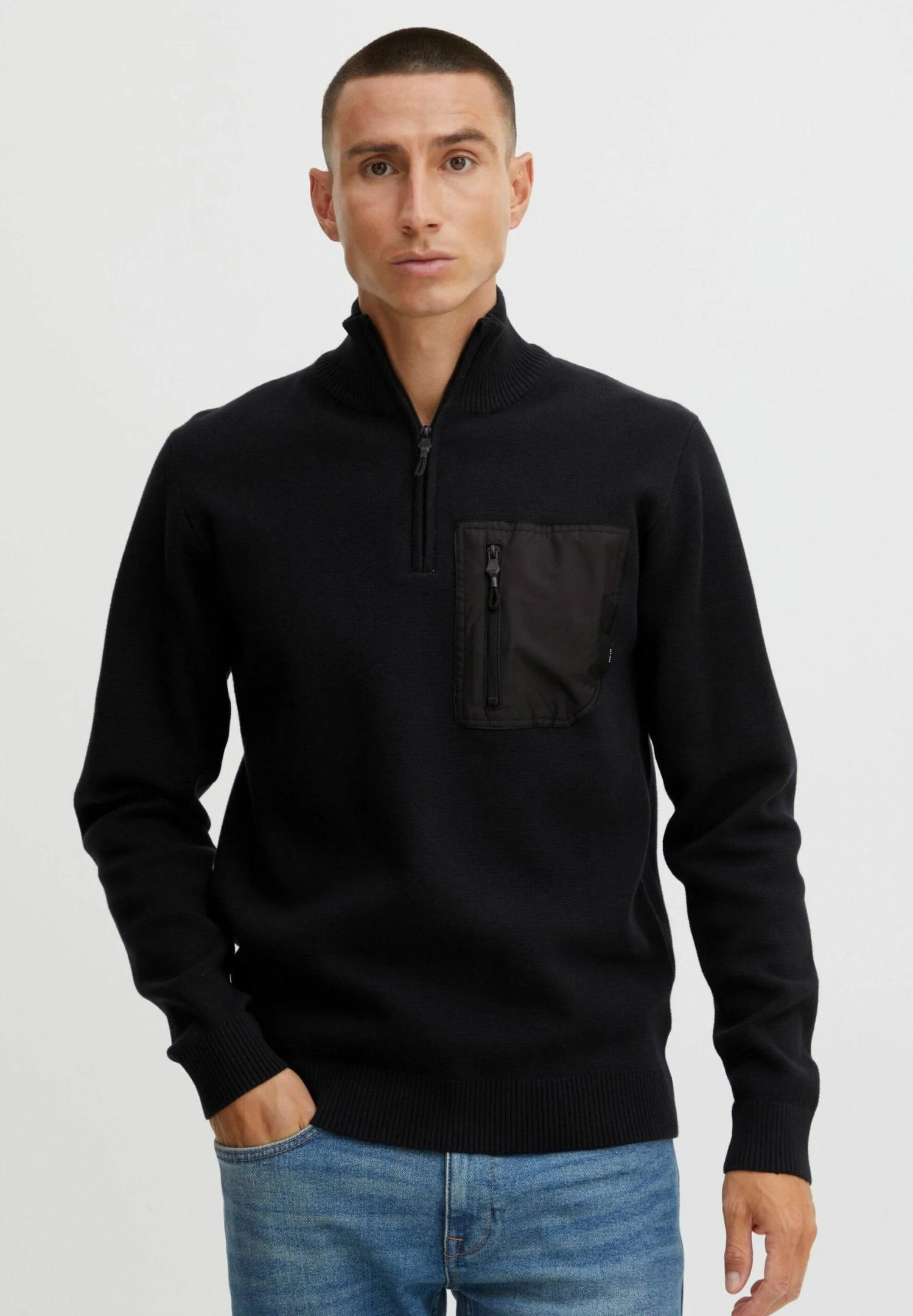 Indicode Jeans Idmeddo - Trui - Black 1 Indicode Jeans Idmeddo - Trui - Black