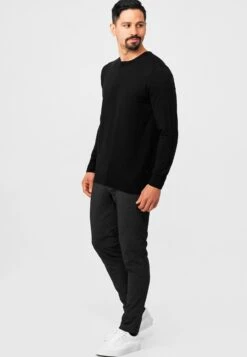 Indicode Jeans Crewneck Truien Trui Benjamin Heren Zwart -Indicode Jeans Verkoop 87cf01b272c086febc40268f598fe3a1