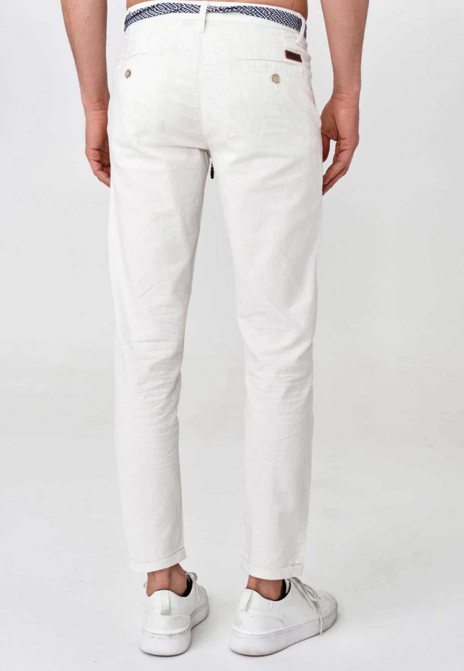 Indicode Jeans Chinos Slimfit Chino Bryne Heren Wit 4 Indicode Jeans Chinos Slimfit Chino Bryne Heren Wit - Image 4