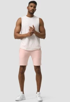 Indicode Jeans Sweat Shorts Regular Broek Yates Heren Pastelroze -Indicode Jeans Verkoop 87e429d272437e85d14131ac378b2a8c