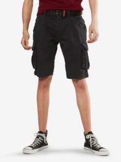 Indicode Jeans Cargo Shorts Regular Cargobroek Monroe Heren Zwart -Indicode Jeans Verkoop 88bec34899861974a401e8173781e7a5