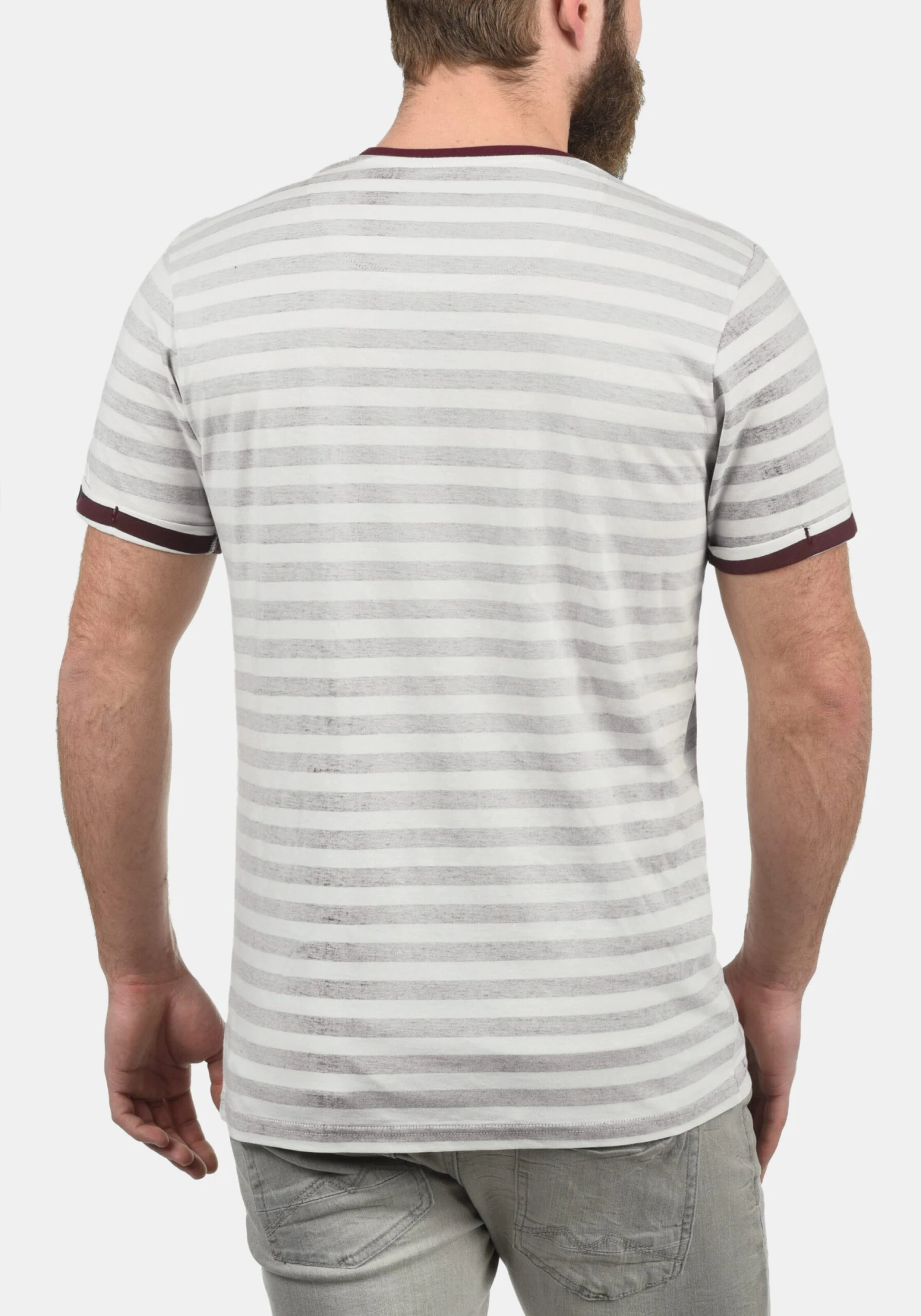 Indicode Jeans T-shirts Shirt Reni Heren Grijs 3 Indicode Jeans T-shirts Shirt Reni Heren Grijs - Image 3