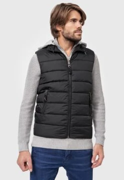Indicode Jeans Bodywarmers Bodywarmer Heren Zwart -Indicode Jeans Verkoop 895b0dd5752943e2690b149a6affa27c