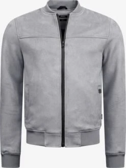 Indicode Jeans Leren Jassen Tussenjas Ibon Heren Grijs