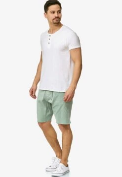 Indicode Jeans Chino Shorts Loosefit Chino Carver Heren Pastelblauw -Indicode Jeans Verkoop 8979f4dddeb6816438575134d32cdc0b