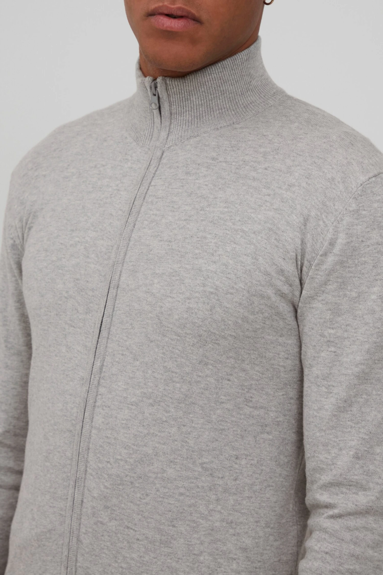 Indicode Jeans Vesten Gebreid Vest BADI Heren Grijs 5 Indicode Jeans Vesten Gebreid Vest BADI Heren Grijs - Image 5