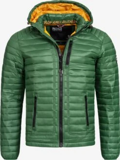 Indicode Jeans Tussenjassen Tussenjas Heren Donkergroen