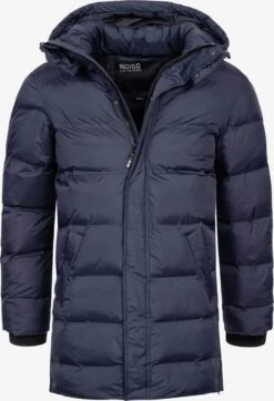 Indicode Jeans Parkas Winterparka Leugene Heren Blauw