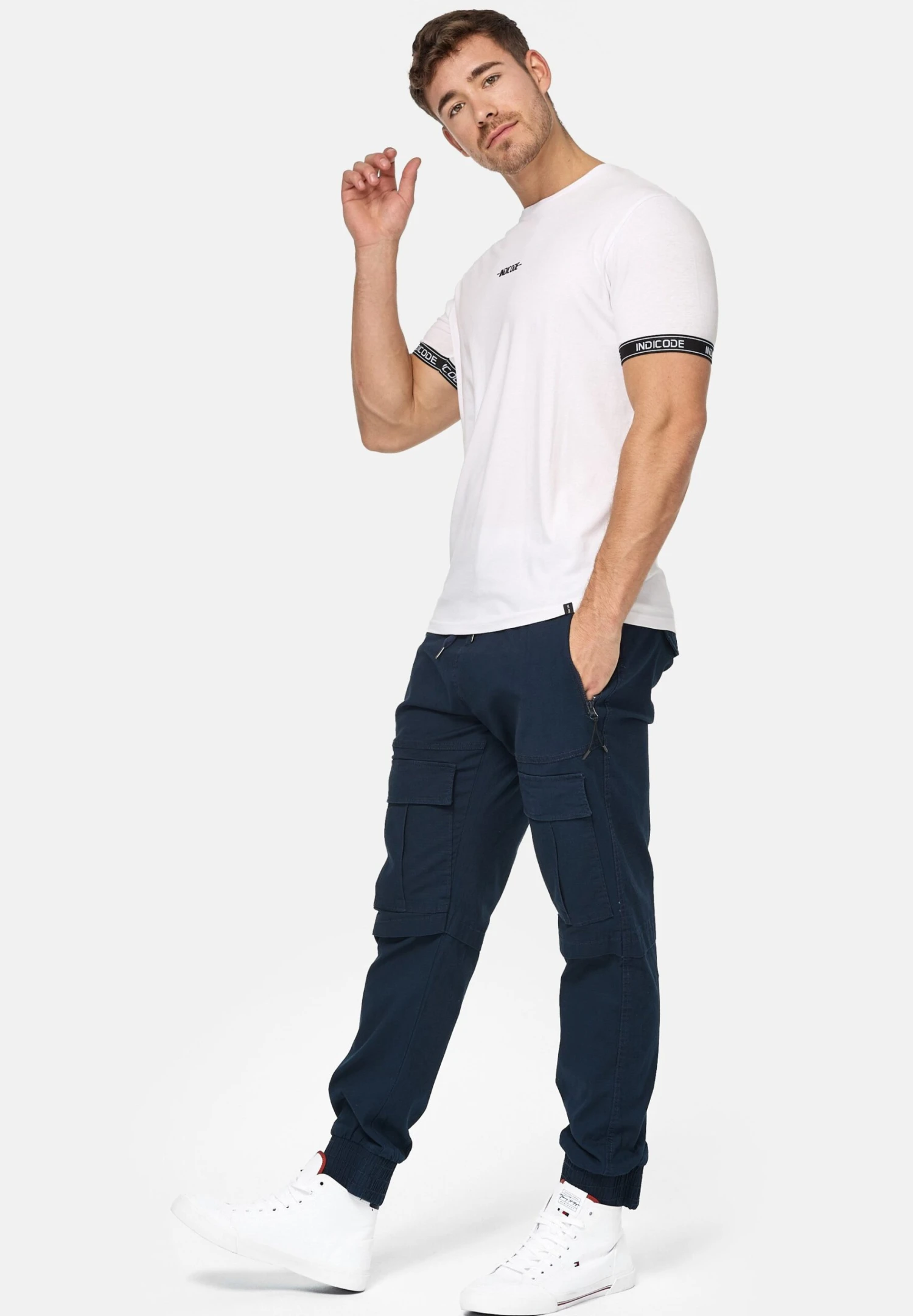 Indicode Jeans Dennis - Cargobroek - Navy 2 Indicode Jeans Dennis - Cargobroek - Navy - Image 2