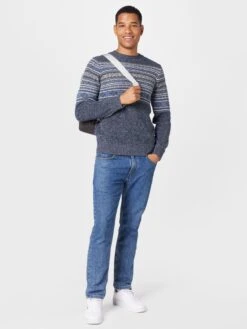 Indicode Jeans Crewneck Truien Trui Ricard Heren Navy / Smoky Blue -Indicode Jeans Verkoop 8cff5917feb0f18fddb501c17dc2eae7
