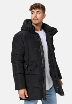 Indicode Jeans Parkas Winterparka Kasper Heren Zwart -Indicode Jeans Verkoop 8da8eb3063aa53a73398cc95d9aaf52a