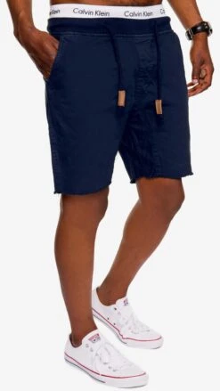 Indicode Jeans Chino Shorts Loosefit Chino Carver Heren Donkerblauw -Indicode Jeans Verkoop 8defef1b1d5cde3c9b5aa728a89c32da