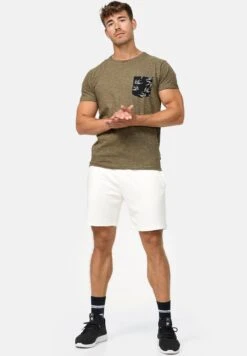 Indicode Jeans 2 Pack Eddy - Shorts - Offwhite Black -Indicode Jeans Verkoop 8e4de199f0b4479a85280f356469ff7b
