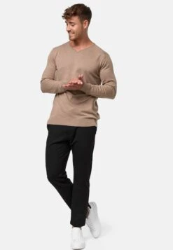 Indicode Jeans V-hals Truien Trui Beam Heren Beige -Indicode Jeans Verkoop 8f11abb4f9b637fc6ee2cc66298ae0d7