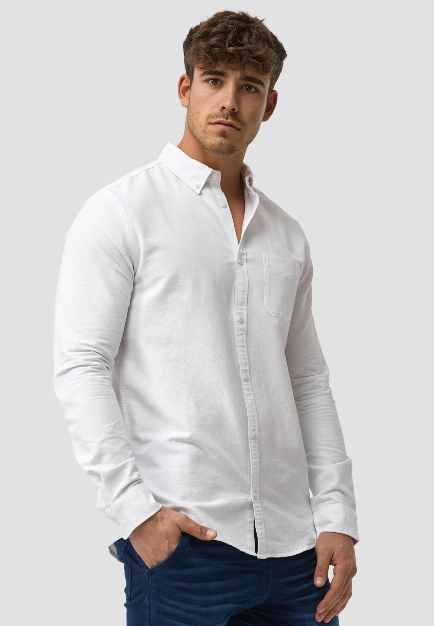 Indicode Jeans Langarm Kepner - Overhemd - Offwhite 3 Indicode Jeans Langarm Kepner - Overhemd - Offwhite - Image 3