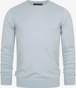 Indicode Jeans Crewneck Truien Trui Gamal Heren Blauw