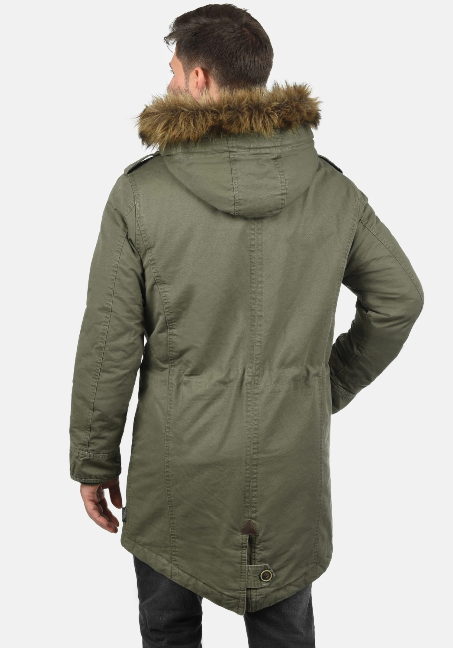 Indicode Jeans Parkas Winterparka Pulsoor Heren Olijfgroen 4 Indicode Jeans Parkas Winterparka Pulsoor Heren Olijfgroen - Image 4