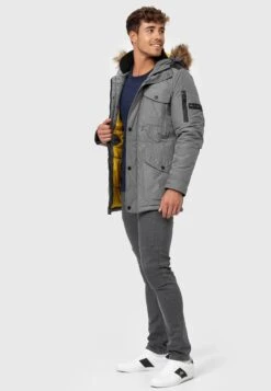 Indicode Jeans Parkas Winterparka Carpelan Heren Grijs -Indicode Jeans Verkoop 8fece9aa360a1ba8f3880260c1981fff