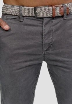 Indicode Jeans Chinos Regular Chino Heren Grijs -Indicode Jeans Verkoop 903d618f8695989e312510a320ab57e2